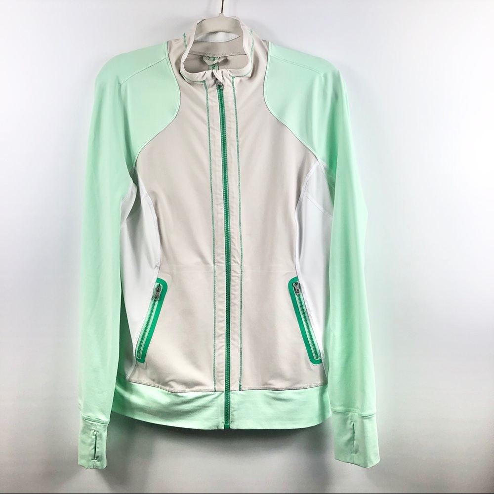 Lululemon Define Jacket Mint green and grey Sz 12